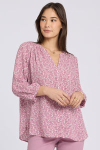 Pintuck Blouse | Destiny Ditsy | Blouse | NYDJ
