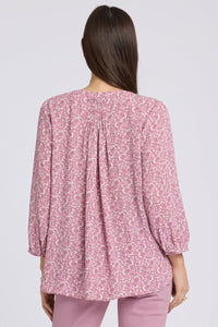 Pintuck Blouse | Destiny Ditsy | Blouse | NYDJ