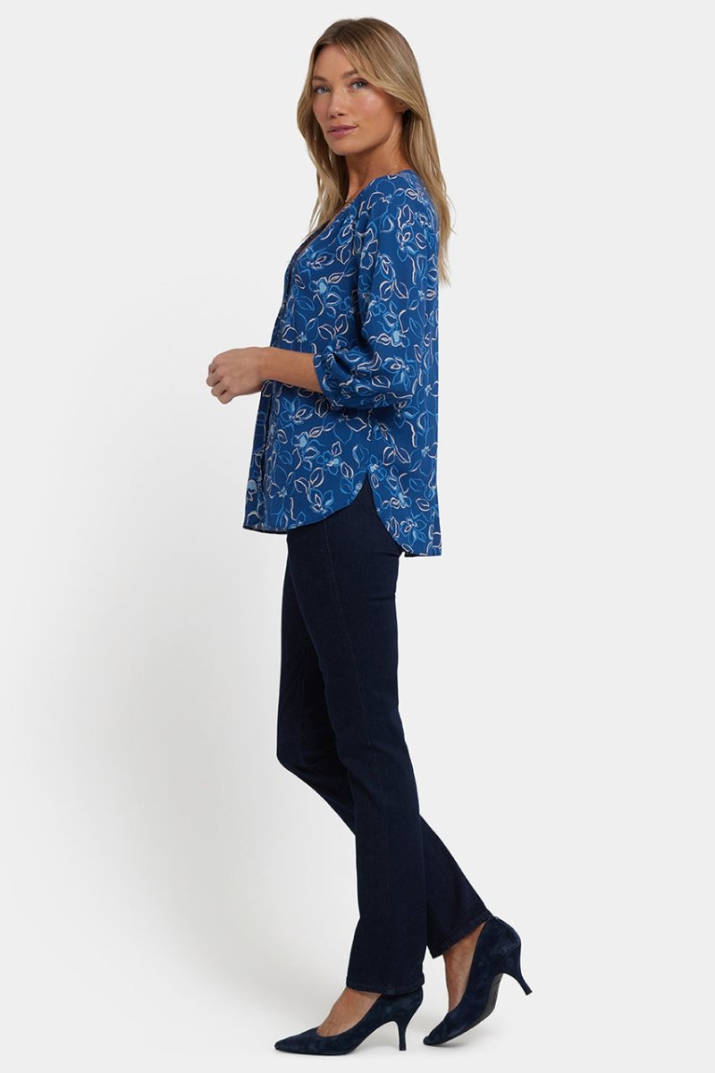 Pintuck Blouse | Fleur D'Yvette | Blouse | NYDJ