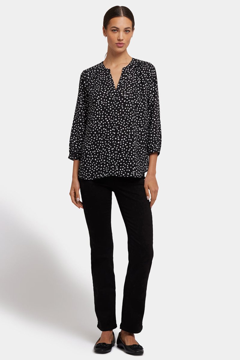 Pintuck Blouse | Francoise Dots | Blouse | NYDJ