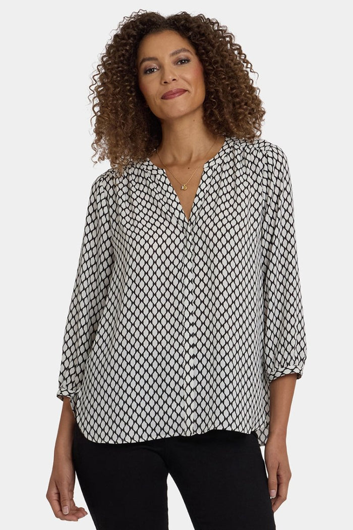 Pintuck Blouse | Gervais Geo | Blouse | NYDJ
