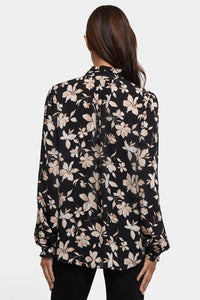 Pleated Front Tunic | Claudette | Top | NYDJ