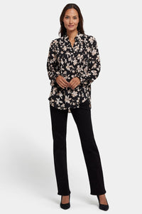 Pleated Front Tunic | Claudette | Top | NYDJ