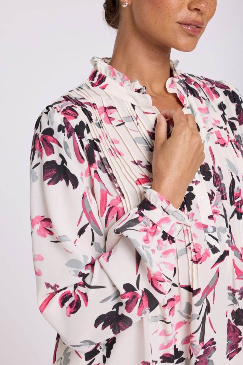 Pleated Front Tunic | Starlight Garden - NYDJ