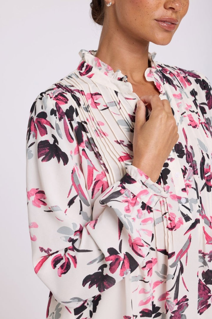 Pleated Front Tunic | Starlight Garden - NYDJ