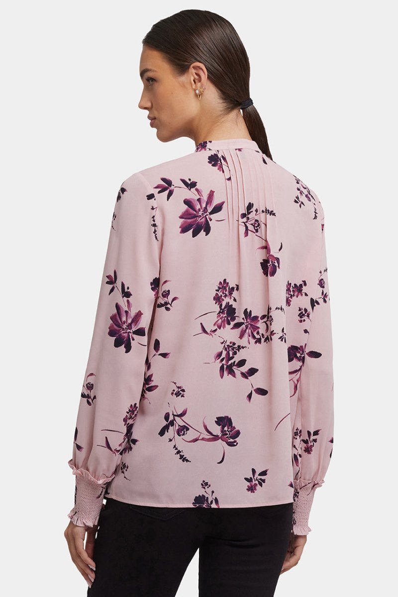 Pleated Peasant Blouse | Petite Palais | Blouse | NYDJ