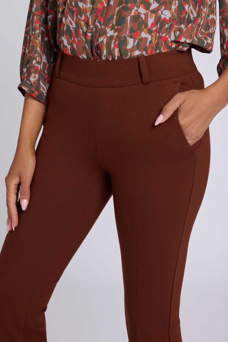 Pull-On Flared Pants Sculpt-Her™ Collection | Chocolate Fondant - NYDJ