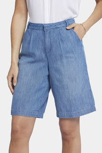 Relaxed Denim Bermuda Shorts With High Rise | Corfu | Shorts | NYDJ