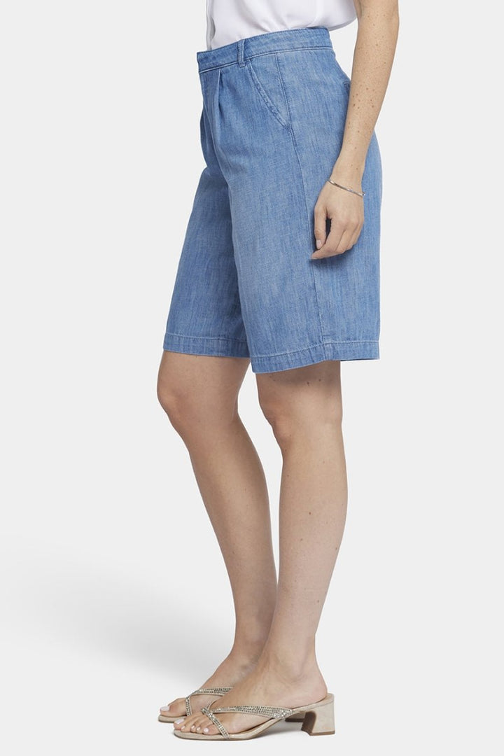 Relaxed Denim Bermuda Shorts With High Rise | Corfu | Shorts | NYDJ