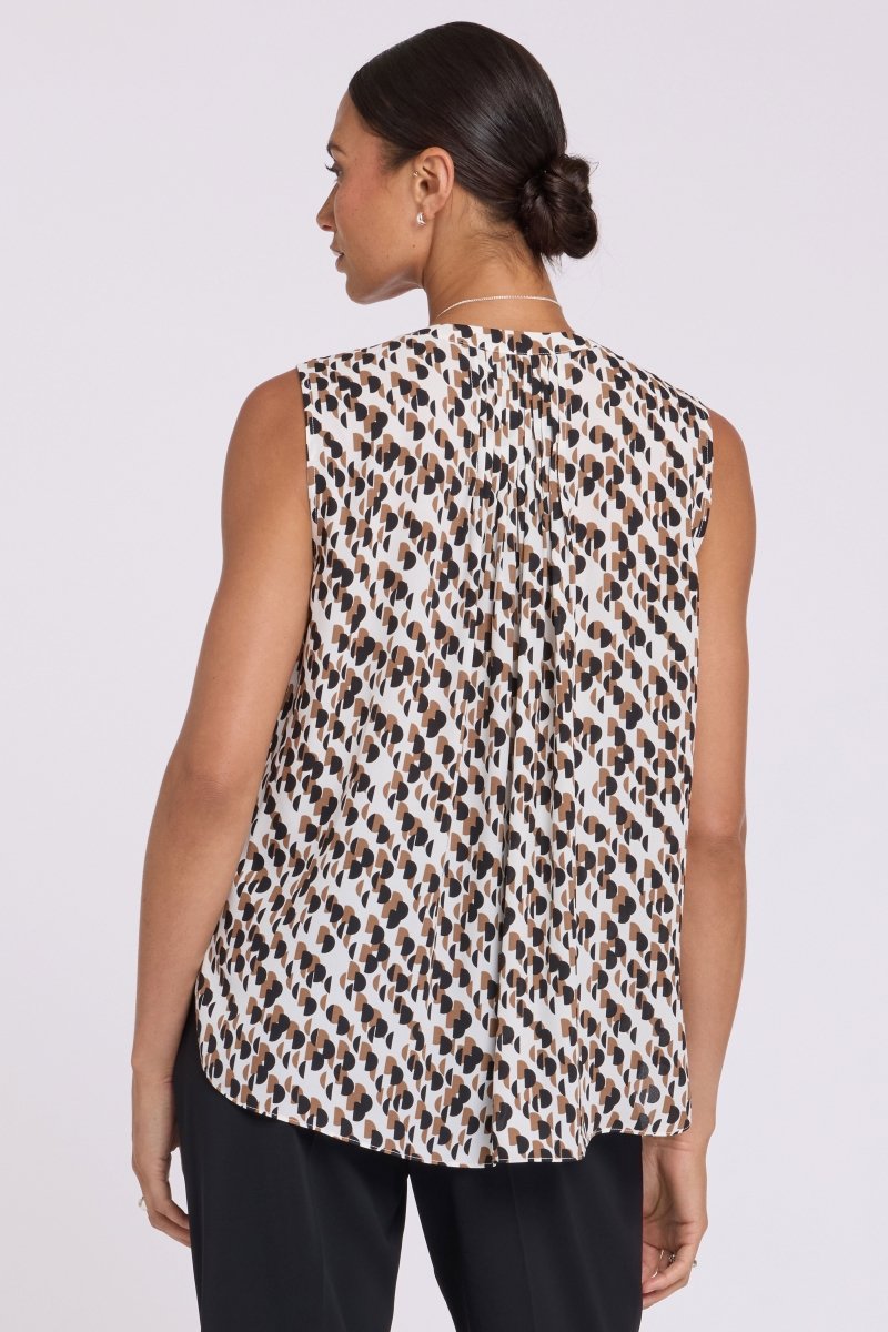 Sleeveless Pintuck Blouse | Geo Gala - NYDJ