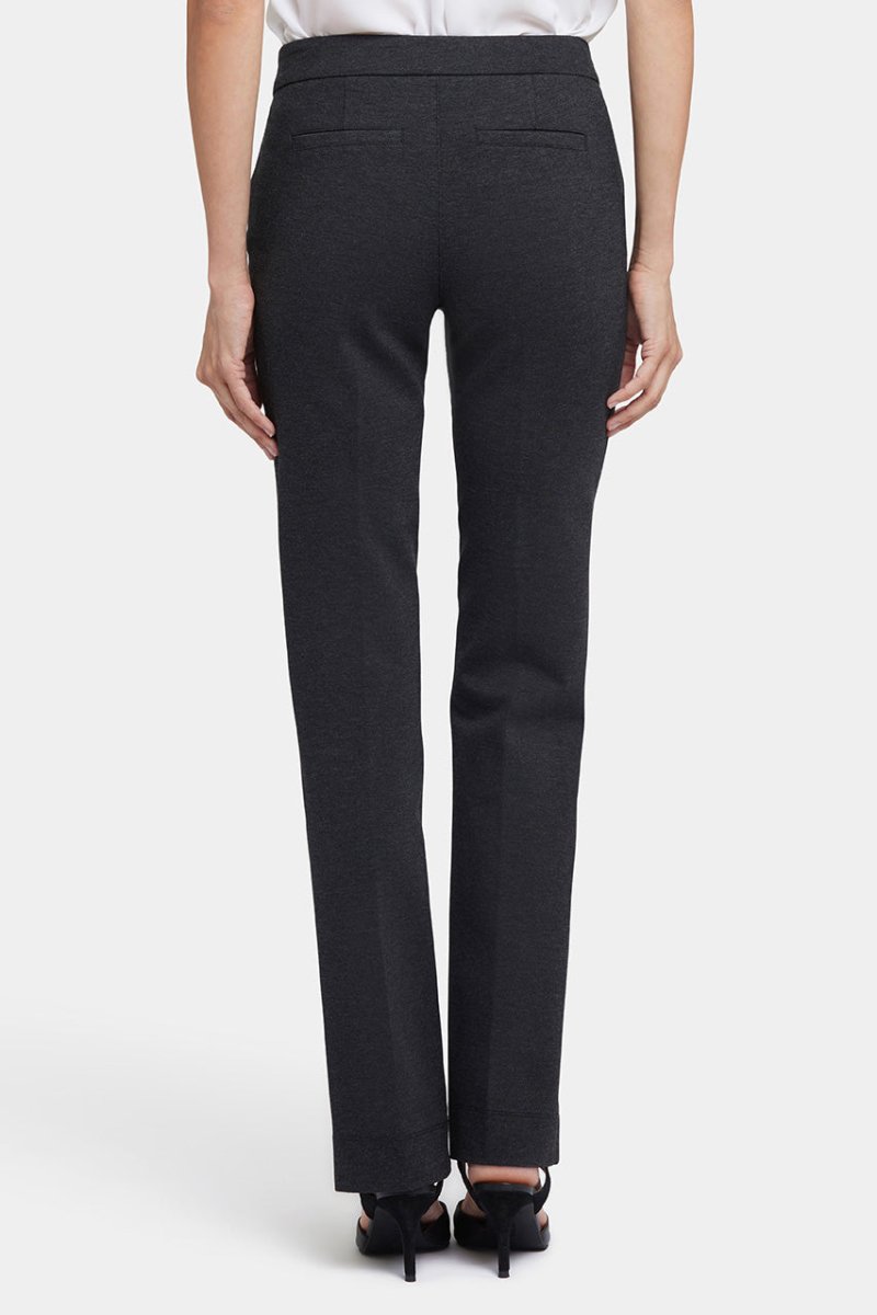 Slim Pants in Ponte Knit | Charcoal Heather | Pants | NYDJ