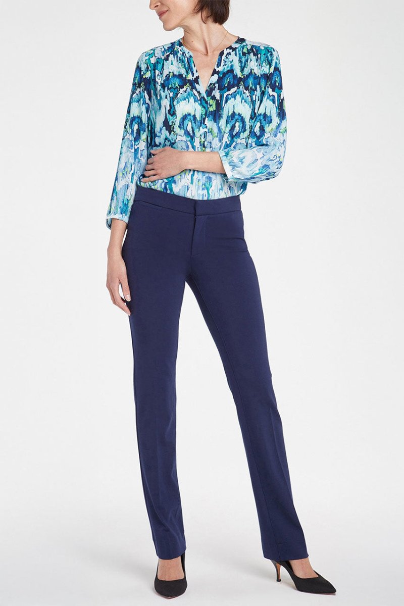 Slim Trouser Dark Blue (Petite) | Evening Tide | Pants | NYDJ