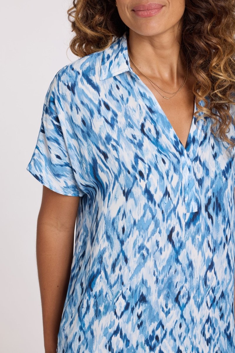 S/S Becky Blouse | Blue Visions - NYDJ