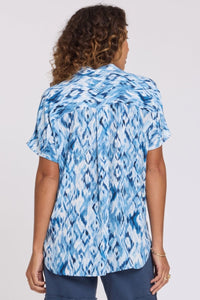 S/S Becky Blouse | Blue Visions - NYDJ
