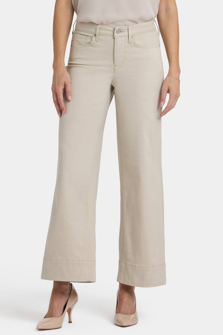 Teresa Wide Leg Ankle Jeans | Feather | Pants | NYDJ