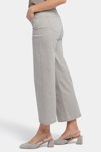 Teresa Wide Leg Ankle Jeans | Hidden Lodge Stripe | Pants | NYDJ