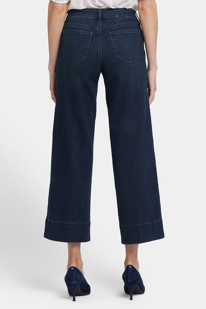 Teresa Wide Leg Ankle Jeans | Obsidian Blue | Denim | NYDJ