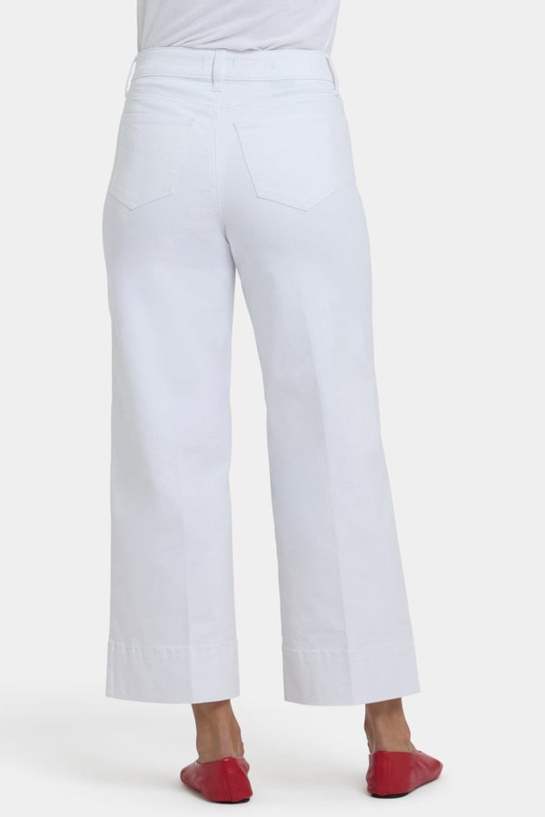 Teresa Wide Leg Ankle Jeans | Optic White | Pants | NYDJ