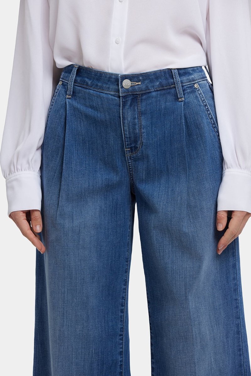 Teresa Wide Leg Ankle Jeans | Romantic Indigo | Pants | NYDJ