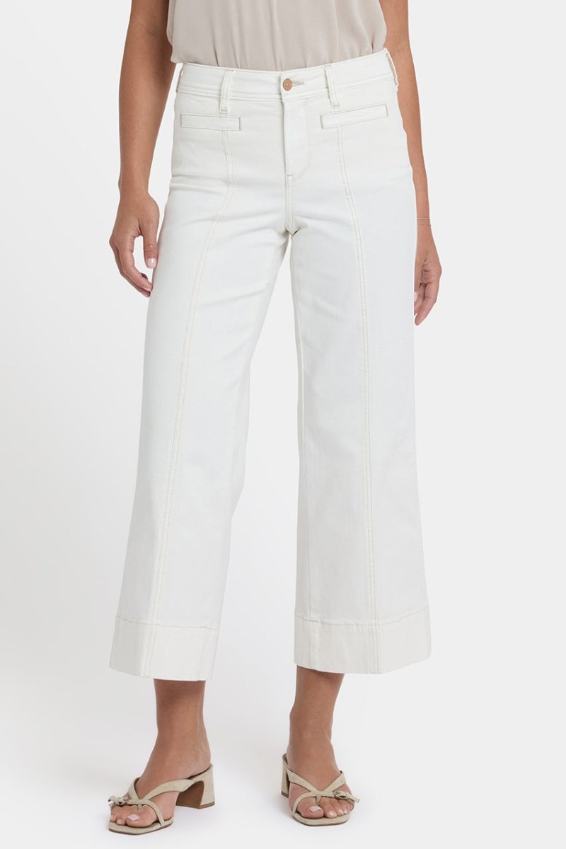 Teresa Wide Leg Ankle Jeans | Vintage White | Denim | NYDJ