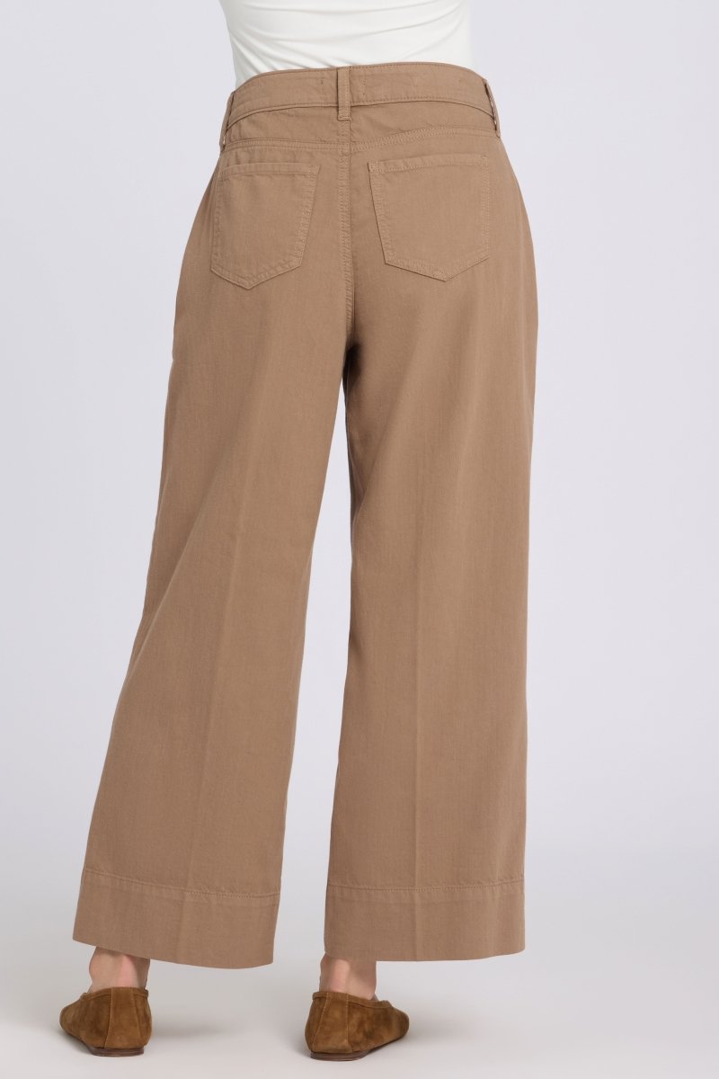 Teresa Wide Leg Ankle Jeans With High Rise | Toasted Coconut | Pants | NYDJ