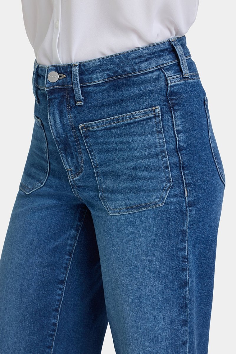 Teresa Wide Leg Ankle | Opera Blue | Denim | NYDJ