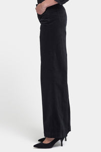 Teresa Wide Leg Trouser Corduroy | Black | Non Denim | NYDJ