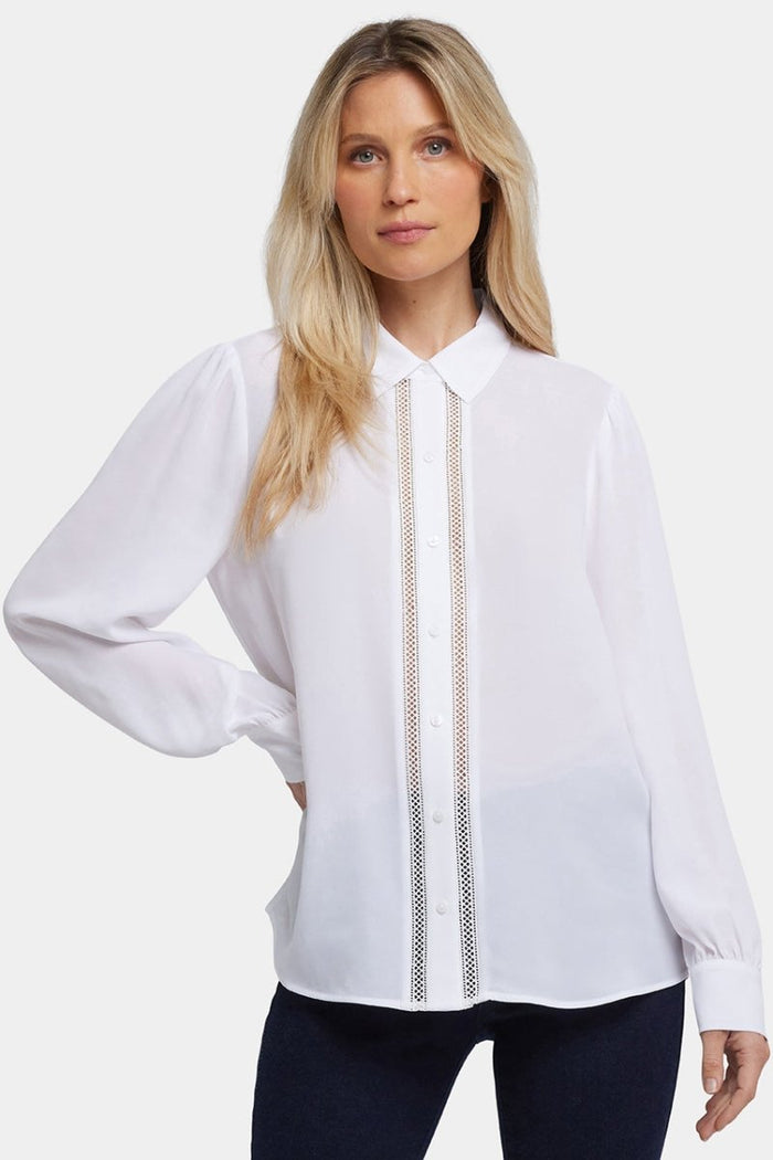 Tiffany Blouse | Optic White | Blouse | NYDJ