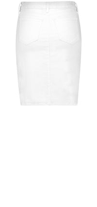 5 Pocket Skirt White Premium Denim | Optic White | Skirt | NYDJ
