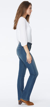 Marilyn Straight Jeans Medium Blue Sure Stretch® Denim (Tall) | Balance | Denim | NYDJ