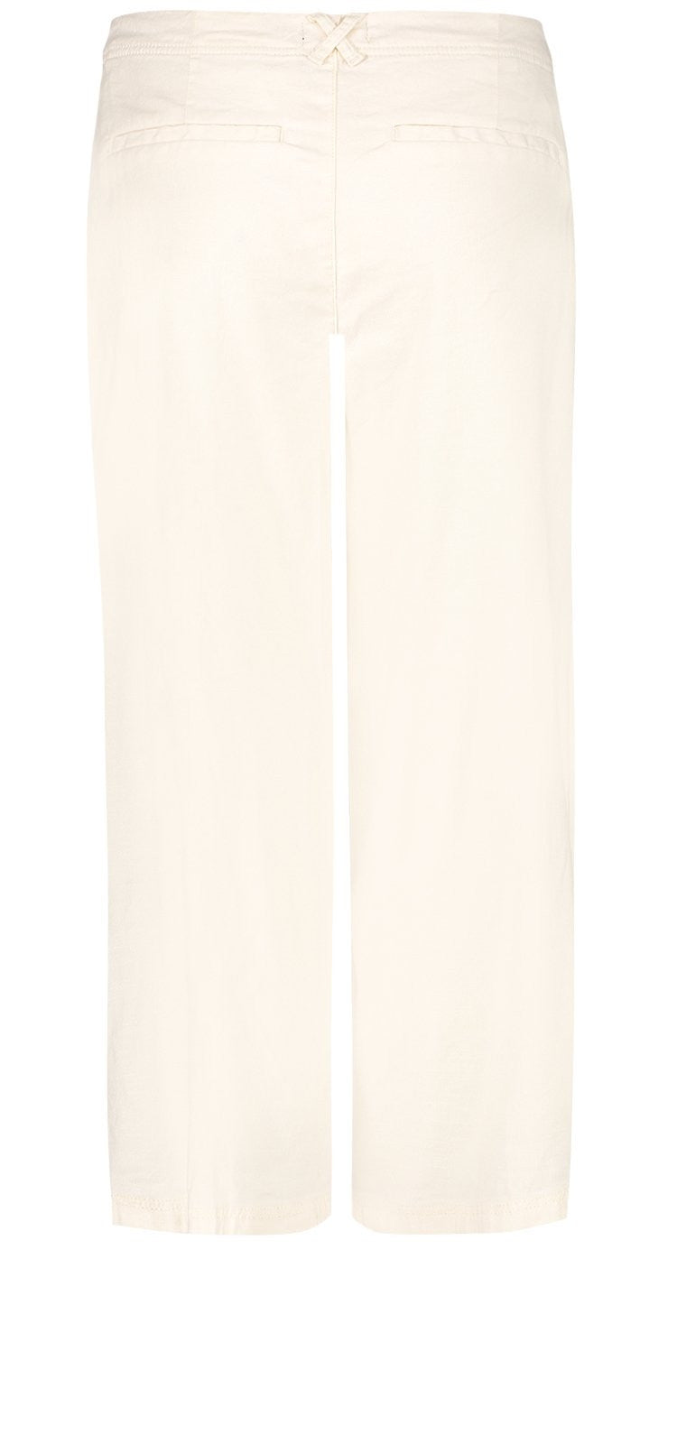 Wide Leg Crop Trouser Off-White Stretch Linen | Vanilla | Pants | NYDJ