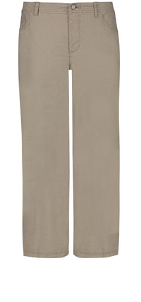 Wide Leg Crop Grey Stretch Linen | Wet Sand | Pants | NYDJ