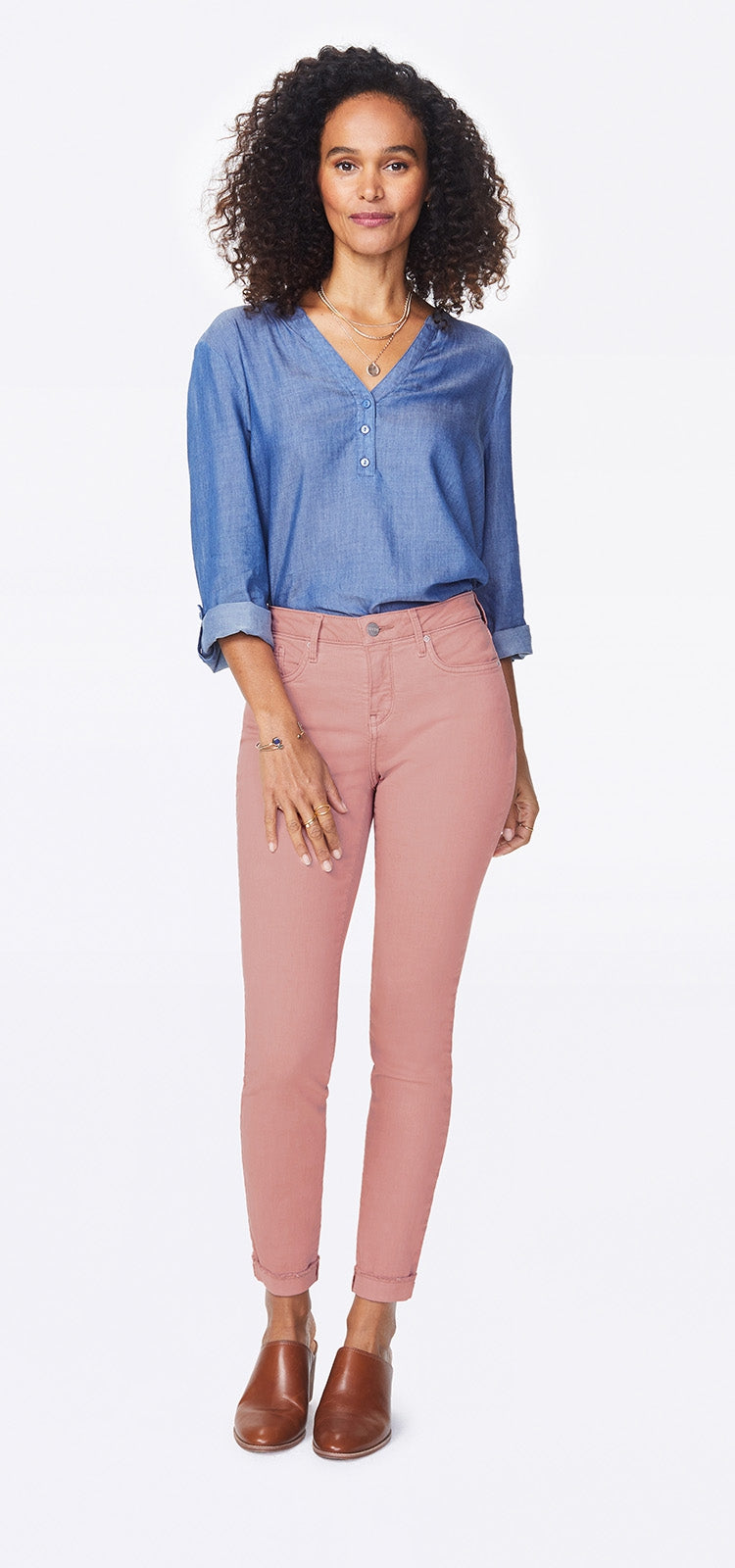 Ami Skinny Ankle Jeans Pink Premium Denim | Pueblo Rose | Non Denim | NYDJ