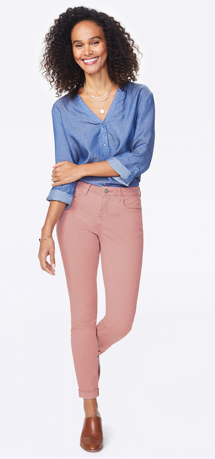 Ami Skinny Ankle Jeans Pink Premium Denim | Pueblo Rose | Non Denim | NYDJ