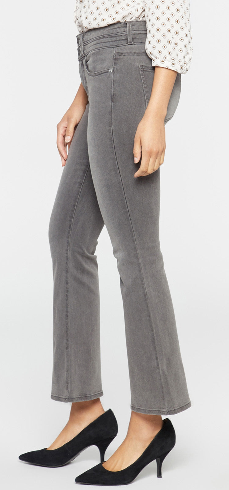 High Rise Ava Flare Jeans Grey | Smokey Mountain | Pants | NYDJ