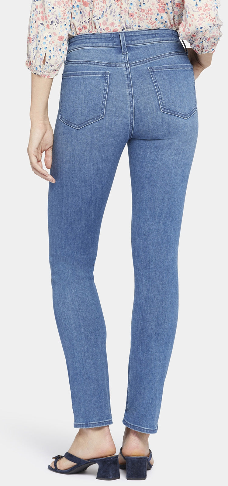 Seamless Sheri Slim Jeans Medium Blue Premium Denim | Stunning | Pants | NYDJ