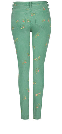 Ami Skinny Jeans Green Twill | Native Floral Vanilla | Non Denim | NYDJ