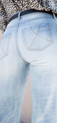 Straight Ankle Jeans Light Blue Premium Denim | Radiance | Denim | NYDJ