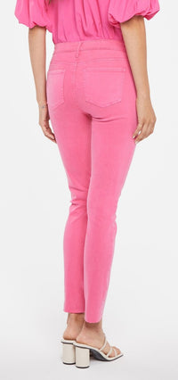 Alina Skinny Jeans Cut Hem Pink Premium Denim | Pink Peony | Non Denim | NYDJ