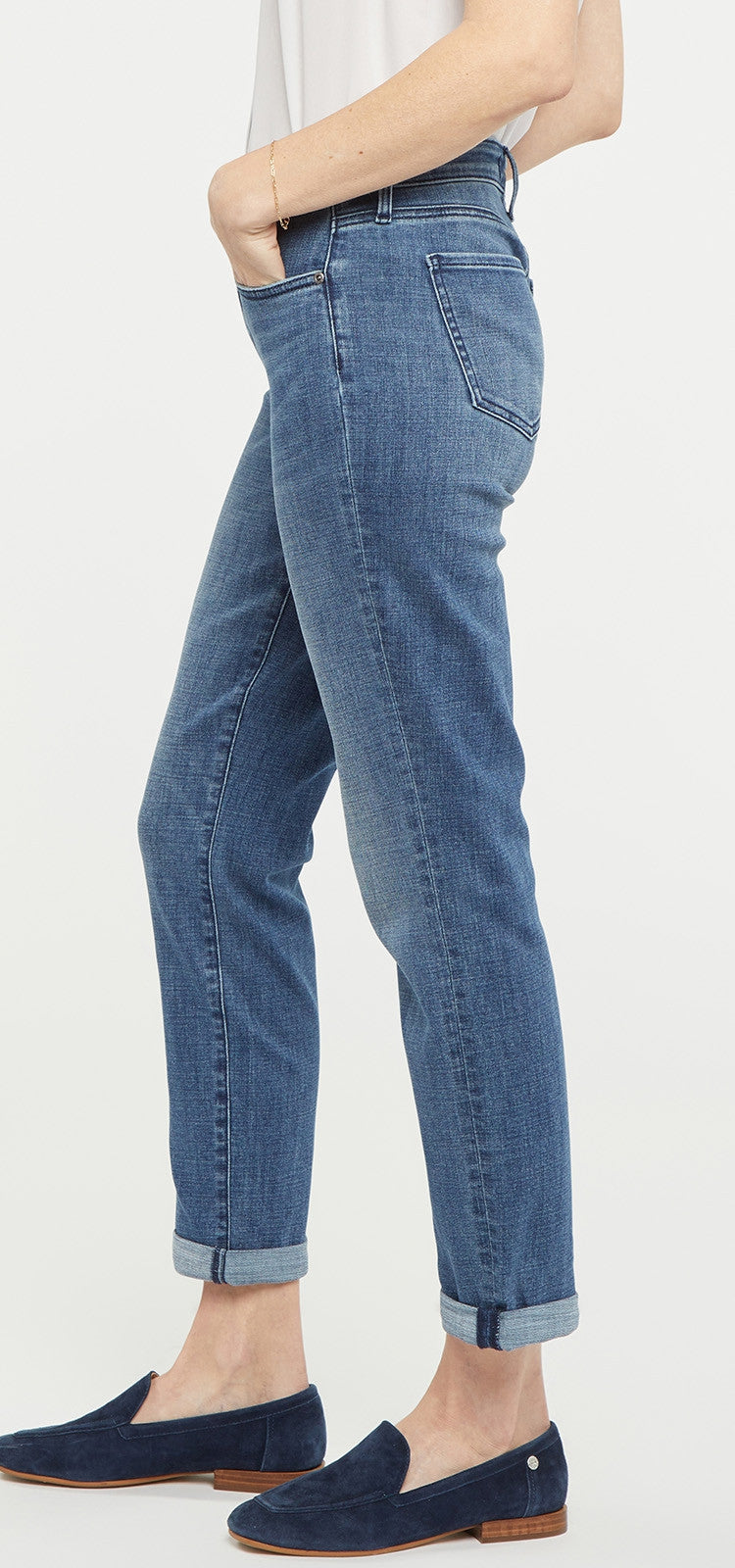 Margot Girlfriend Jeans Medium Blue Premium Denim | Caliente | Denim | NYDJ