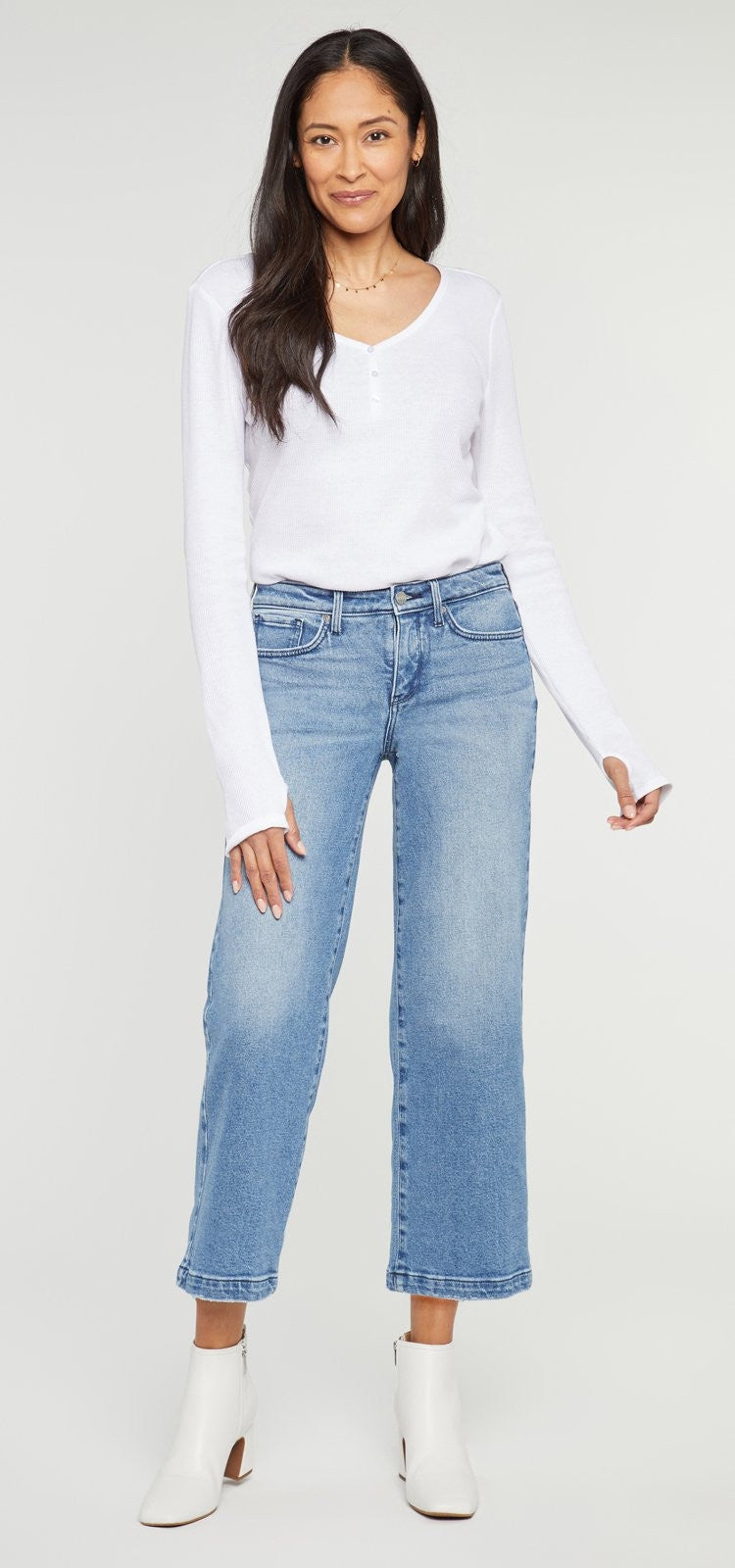 Teresa Wide Leg Ankle Jeans Light Blue Premium Denim | Primland | Denim | NYDJ