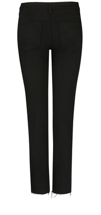 Skinny Ankle Jeans Frayed Hems Black BlackLast™ Denim | Black Rinse | Denim | NYDJ