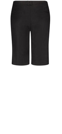 Relaxed Bermuda Short Black Stretch Linen | Black | Shorts | NYDJ