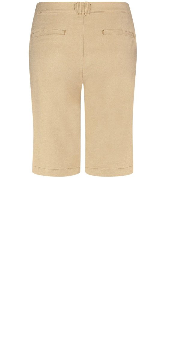 Relaxed Bermuda Short Sand Stretch Linen | Warm Sand | Shorts | NYDJ
