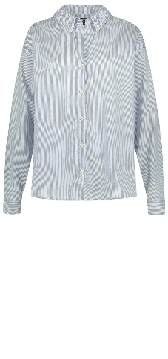 Stevie Shirt Light Blue Stripe | Blue Stripe | Top | NYDJ