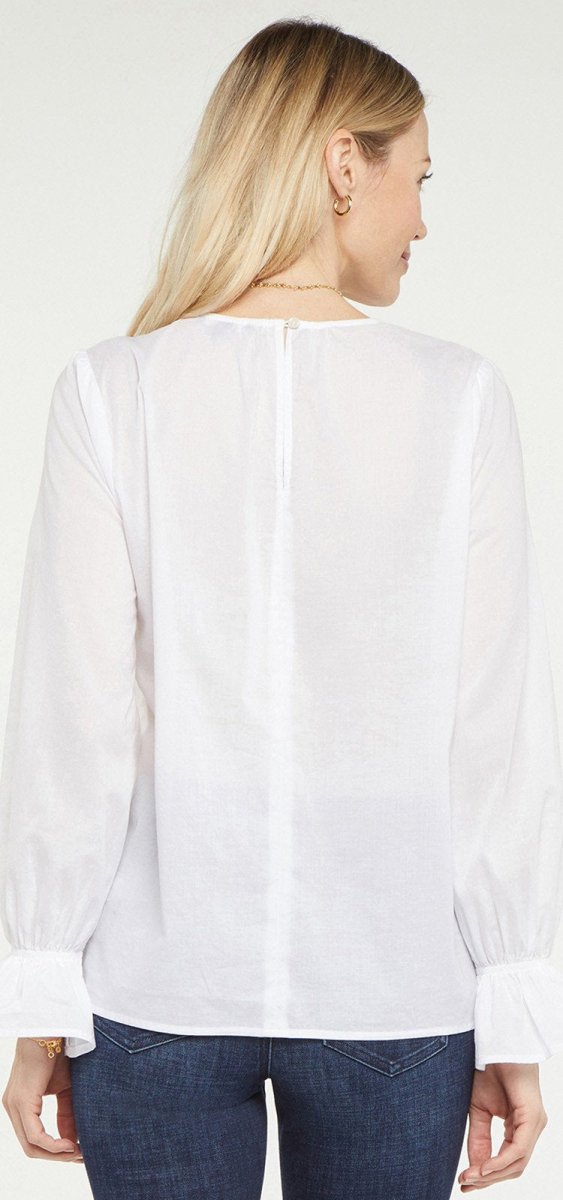 Victoria Blouse Optic White | Optic White | Blouse | NYDJ